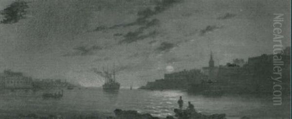 Marsamxett Harbour By Night - view 1