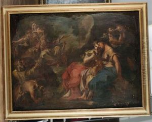 Mose Fa Scaturire L'acqua Dalla Roccia by Sebastiano Galeotti