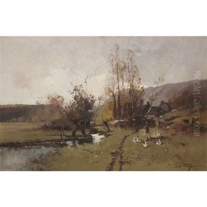 Paysage Champetre by Eugene Galien-Laloue