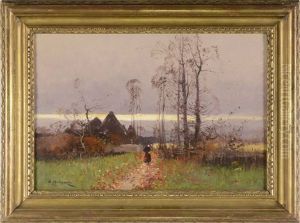 Rural Homestead by Eugene Galien-Laloue