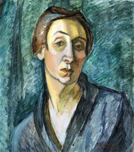Self-portrait by Marie Galimberti-Provazkova