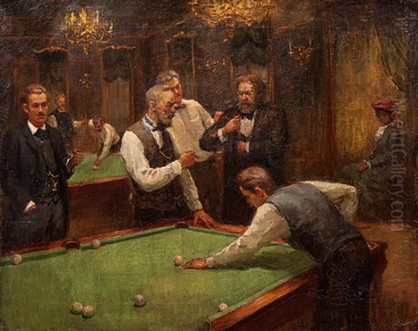 Billiard Players - view 1
