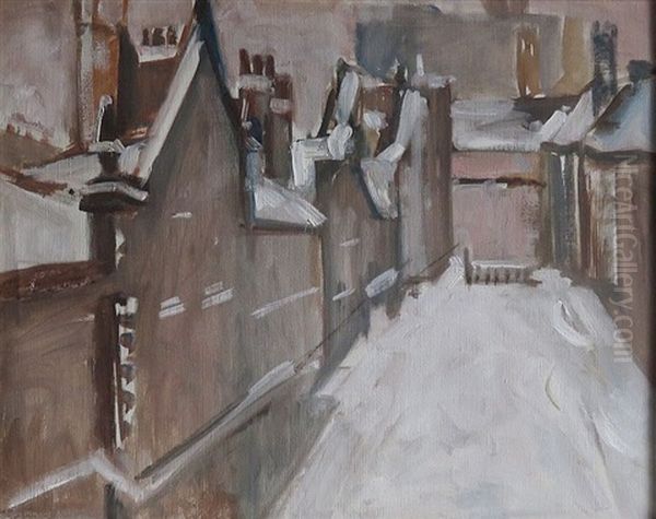 Trinity Court In Snow - view 1
