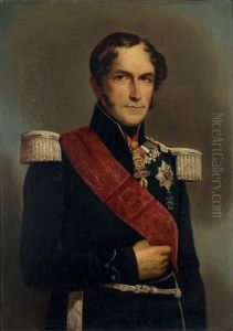 Portrait De Leopold Ier (1790-1865), Roi De Belges
