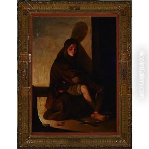 Le Violon Brise by Louis Gallait