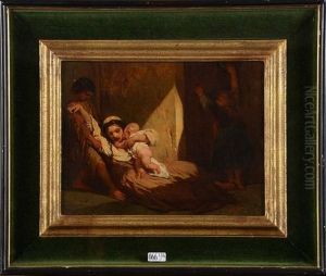 La Famille Malheureuse Pendant L'epidemie De Cholera Qui Ravagea Bruxelles