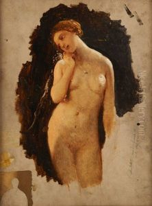 Etude Pour La Tentation De Saint Antoine (study) by Louis Gallait