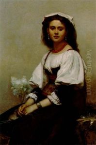 Bildnis Einer Jungen Romerin by Louis Gallait