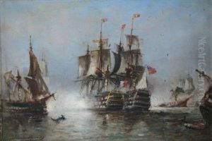 Bataille Navale by Paul Charles Emmanuel Gallard-Lepinay