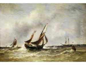 Marinebild by Paul Charles Emmanuel Gallard-Lepinay