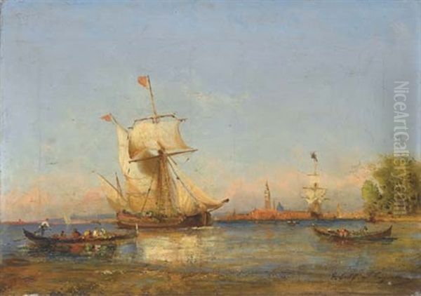 Voiliers Et Barques Dans La Lagune Venitienne - view 1