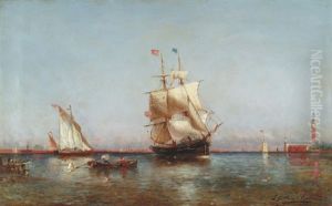 Deux Mats Devant Venise by Paul Charles Emmanuel Gallard-Lepinay
