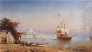 A View Of Istanbul With Ships In The Foreground A View Of Istanbul With Ships In The Foreground