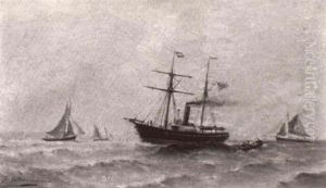 Marine by Paul Charles Emmanuel Gallard-Lepinay