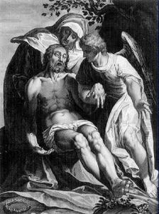 La Descente De Croix by Cornelius Galle the Elder