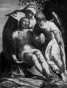 The Descent From The Cross by Cornelius Galle the Elder