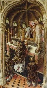 The Mass Of Saint Gregory by Fernando Gallego