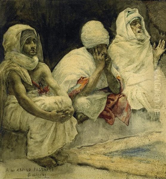 Three Men By The Roadside - view 1