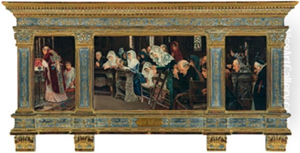Bei Der Heiligen Messe (triptychon) - view 1