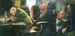 En El Sermon by Jose Gallegos Y Arnosa