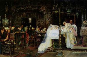 The First Communion by Jose Gallegos Y Arnosa