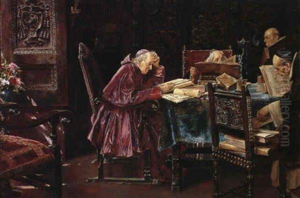 Cardinals In The Library - view 1