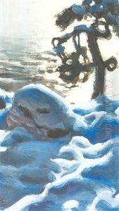 Pine In Kalela by Akseli Valdemar Gallen-Kallela