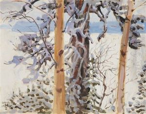 Winter Landscape From Ruovesi by Akseli Valdemar Gallen-Kallela