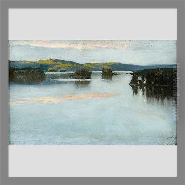 Evening Dusk Over The Lake - view 1