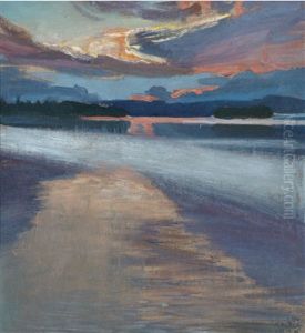 Sunset by Akseli Valdemar Gallen-Kallela