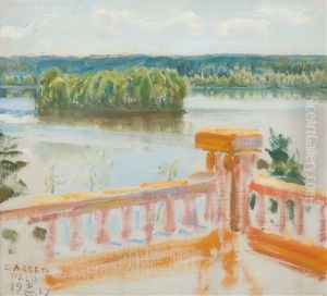 View From The Terrace by Akseli Valdemar Gallen-Kallela