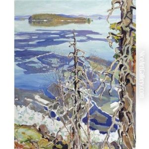 Jaiden Lahto Ruovesi (ice Breaking-up On Lake Ruovesi) by Akseli Valdemar Gallen-Kallela