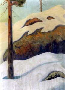 Snowscene by Akseli Valdemar Gallen-Kallela