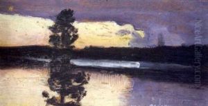 Auringonlasku by Akseli Valdemar Gallen-Kallela