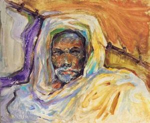Afrikkalainen by Akseli Valdemar Gallen-Kallela