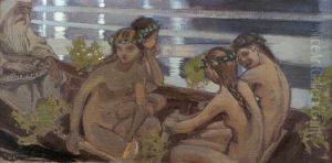 Vainamoinens Batfard by Akseli Valdemar Gallen-Kallela