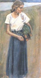 Bastuflickan by Akseli Valdemar Gallen-Kallela