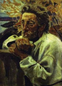 Forarbete Till Malningen Batens Klagan by Akseli Valdemar Gallen-Kallela