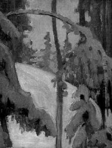 Vinterdag by Akseli Valdemar Gallen-Kallela