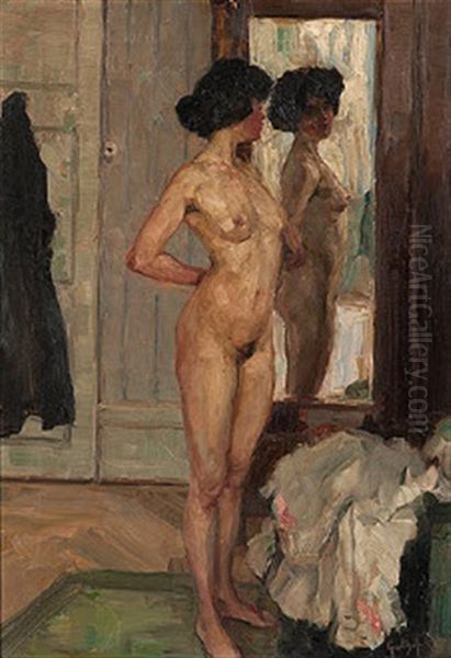 Nude Before A Mirror - view 1
