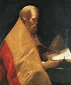 A Bishop Saint by Giacomo (Lo Spadarino) Galli