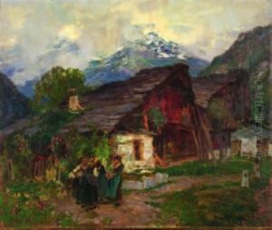 A Sera - Cascinali Ad Alagna by Riccardo Galli