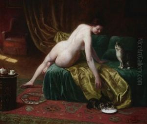 Akt Im Salon by Louis Galliac