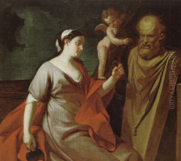 Die Bildhauerei, Eine Von Vier Allegorischen Darstellungen Der Artes Liberales - view 1