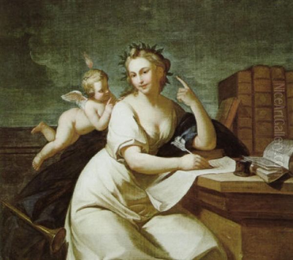 Die Posie, Eine Von Vier Allegorischen Darstellungen Der Artes Liberales - view 1