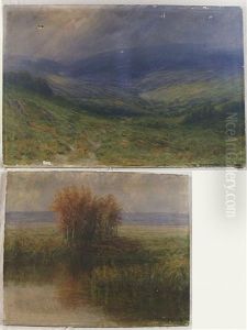 Landscape (+ Another; 2 Works) by Henry Hammond Gallison