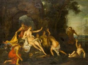 Diana And Acteon by Louis Galloche