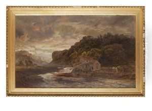 A Woodman's Cottage By A River A Woodman's Cottage By A River