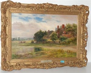 Landschaft Mit Cottage Und Staffagen by Robert Gallon