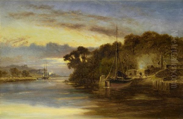 Sunset On The River - view 1